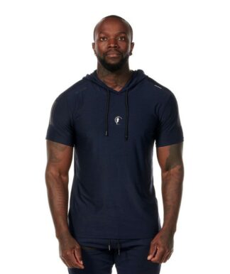 Training ultra-light T-shirt hoodie Dark Blue