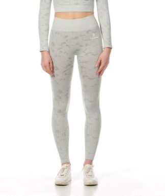 Camouflage seamless Ribbed Series leggings Light Grey