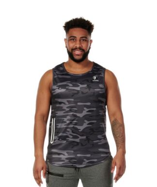 Refuel tank top Grey Camouflage
