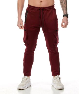 Hi-Tech cargo joggers Burgundy