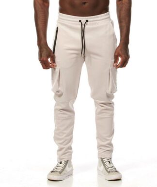 Hi-Tech cargo joggers Cream