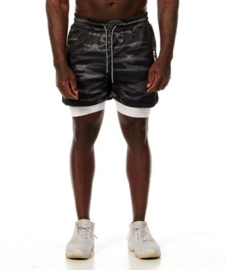 Sweat 2-in-1 shorts Dark Grey Camouflage
